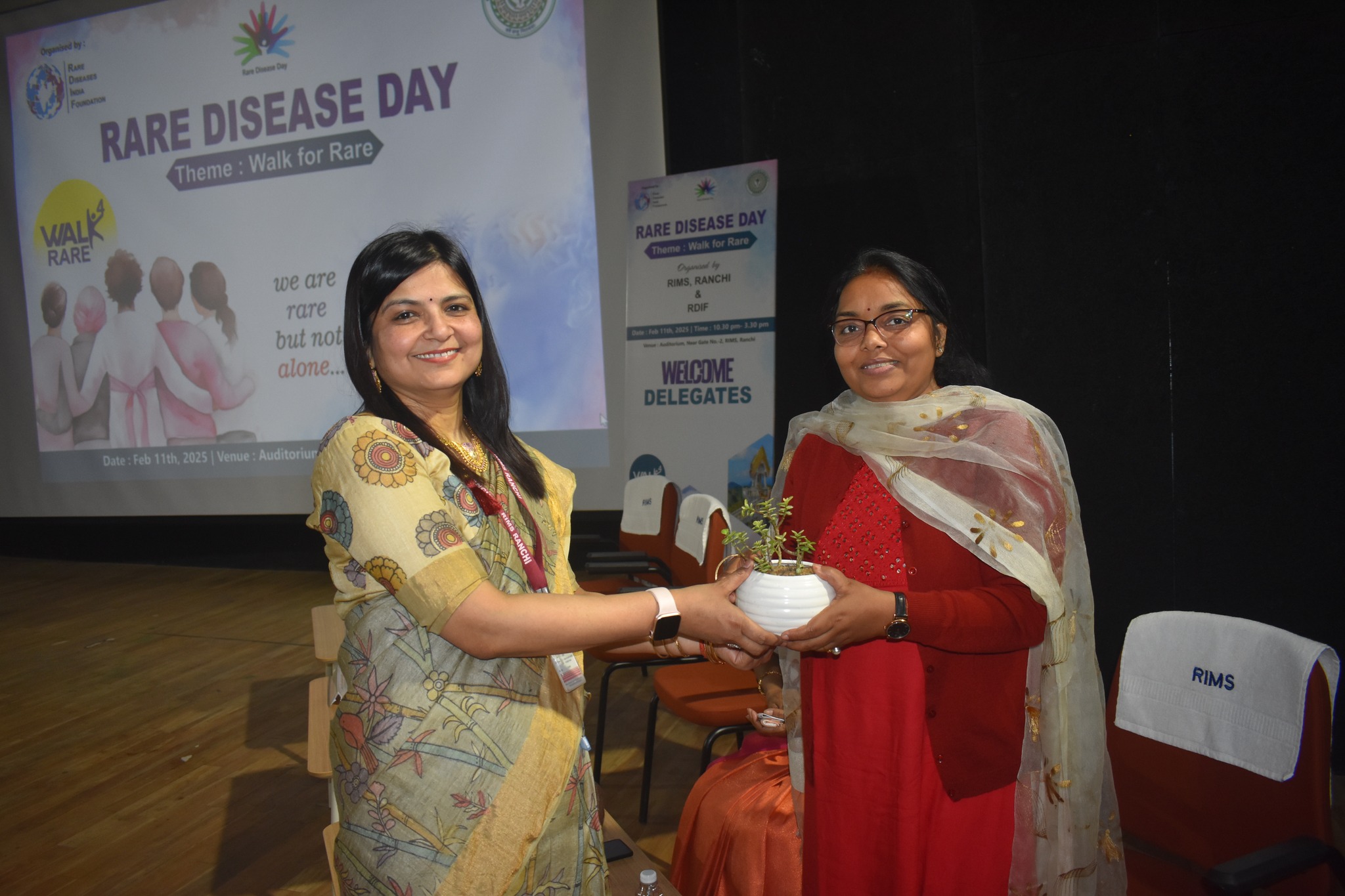 A support group session in progress during the event.